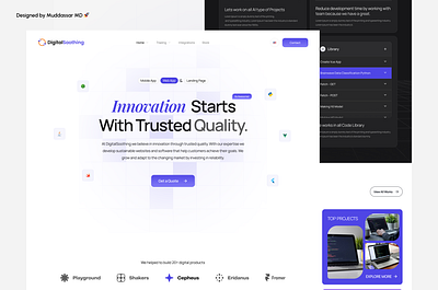 DigitalSoothing: Dynamic Contrast UI/UX app ui design application design branding creative ui design dashboard design design graphic design illustration landing page design logo minimal ui design ui ux web design web designer web ui ux design website ui design