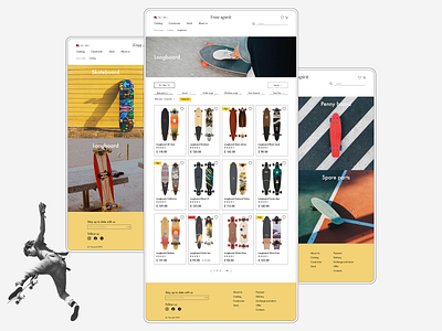 Skate shop | Website | E-commerce | Catalog page design ecommerce interface shop ui ux website