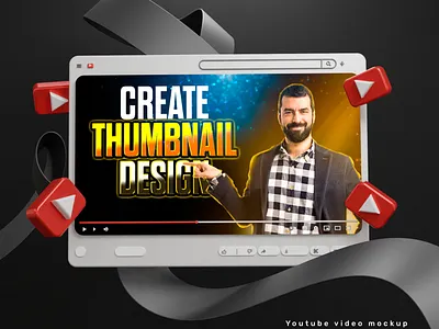 Professional Youtube thumbnail design abstract banner branding cover design graphic design illustration minimal modern template thumbnail thumbnails trend ui video youtube youtubethumbnail