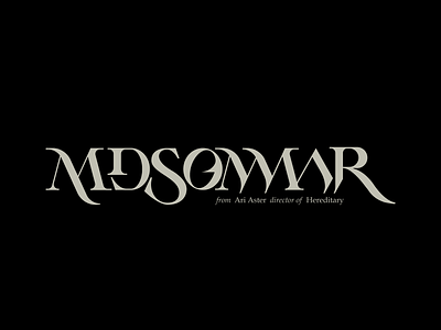 Midsommar - Typography design lettermark logo logo design logotype midsommar 2019 minimal