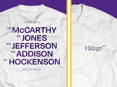 With the 5th overall pick... apparel branding football layout lettering merch minnesota sports typography vikings