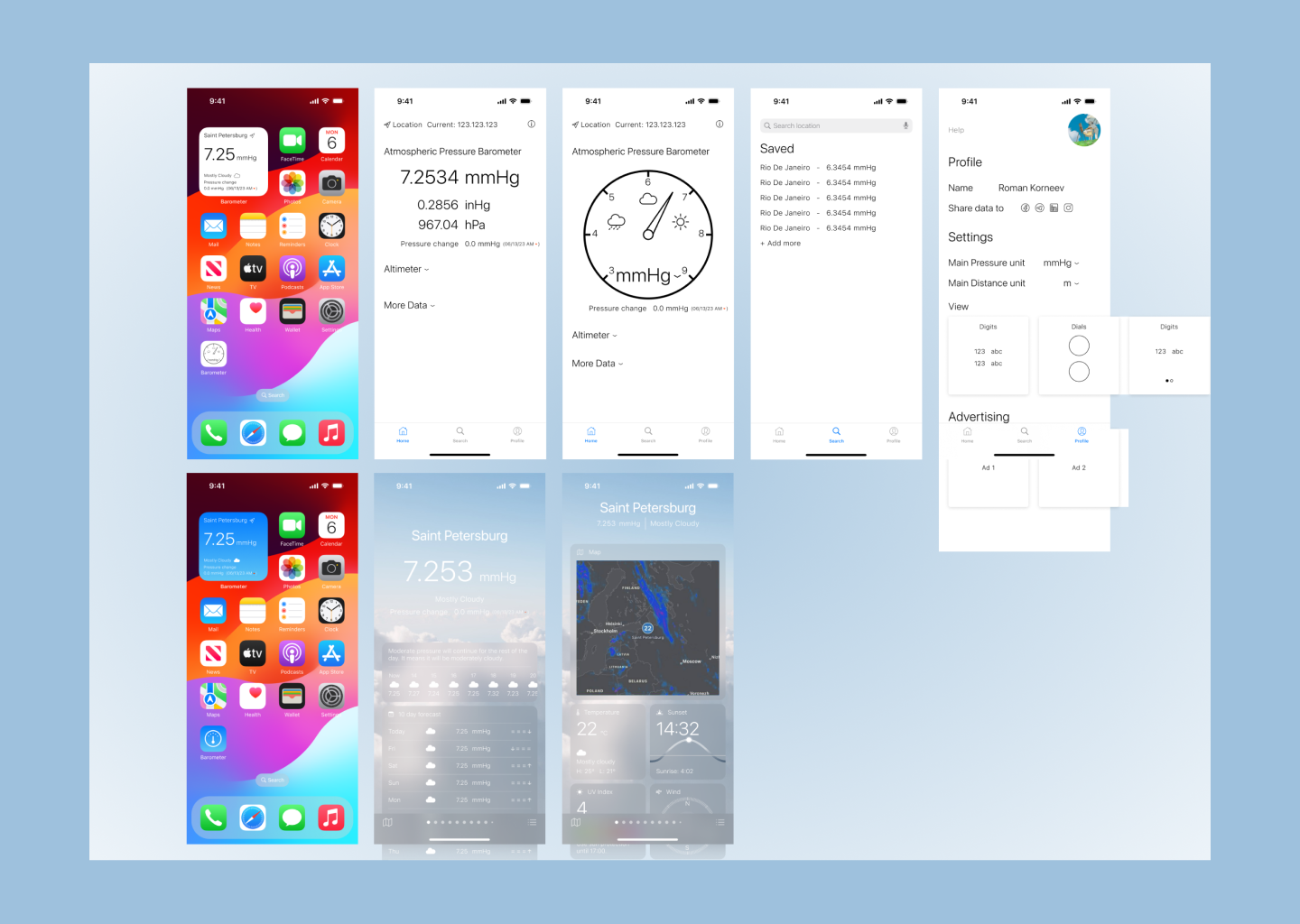 Dreamteam apps Pressure app app art branding design graphic design icon illustration logo ui vector web