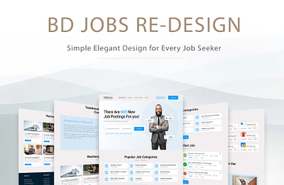 BD Jobs Re-Design branding graphic design redesign ui web ui website