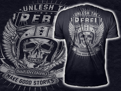 Rebel Riders T Shirt Design bike lover shirt bikers t shirt custom t shirt graphic design motorcycle t shirt t shirt design