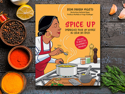 'Spice Up' Graphic novel bluekinoko comics food illustration layout nathalie boyer pedagogical recipe spices