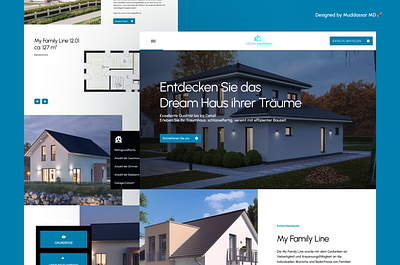 Dream Hausbau: Elegant Zink & White UI/UX app ui design application design branding creative ui design dashboard design design graphic design illustration landing page design logo minimal ui design ui ux web design web designer web ui ux design website ui design