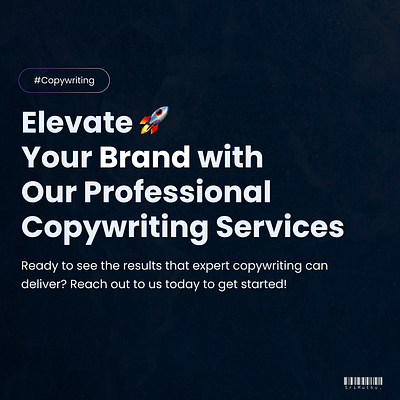 Copy-writing Service | Social Media Post Design copywriting dark design design minimal design minimalistic design social media post