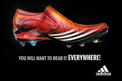 More than a Soccer boot Concept advertising concept graphic design