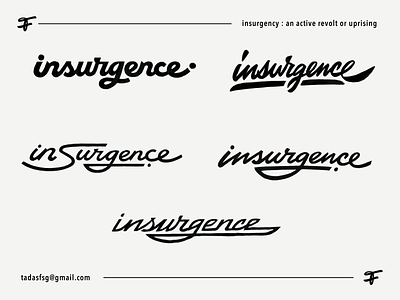 insurgence ai authentic branding calligraphy cosmo custom flow identity innovation lettering logo logomaking premium process retro script space type unique wordmark