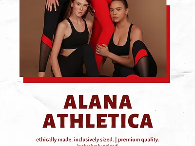 Alana Athletica (Sportswear project) advertising branding design fashion graphic design ilustration social media