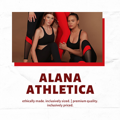 Alana Athletica (Sportswear project) advertising branding design fashion graphic design ilustration social media