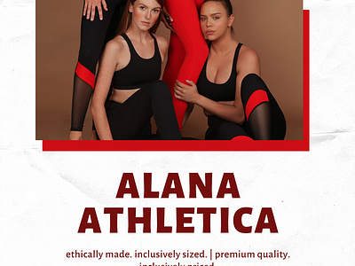 Alana Athletica (Sportswear project) advertising branding design fashion graphic design ilustration social media