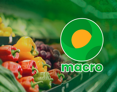 Macro | Supermarket Design branding graphic design logo market