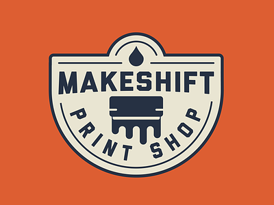 Makeshift Print Shop Alt branding design graphic design identity illustration ink logo mark print printshop screenprint seattle