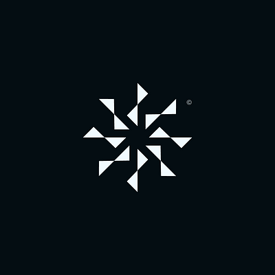 Triangle ▸sun ▸ pattern exploration design form geometric graphic design logo logo design mark shape sun symbol