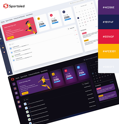 Sport Management - Dashboard dashboard desktop figma graphic design ui ux