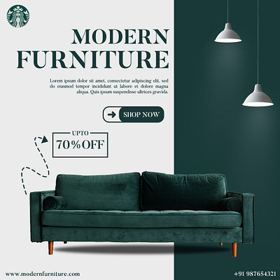 Modern Furniture Store advertisment branding design furniture graphic design graphic designer illustration modern modern furniture photoshop poster sale