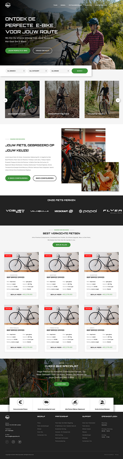 E-Bike Specialist: The Ultimate E-Bike Specialist Hub Website UI app branding design graphic design illustration logo typography ui ux vector