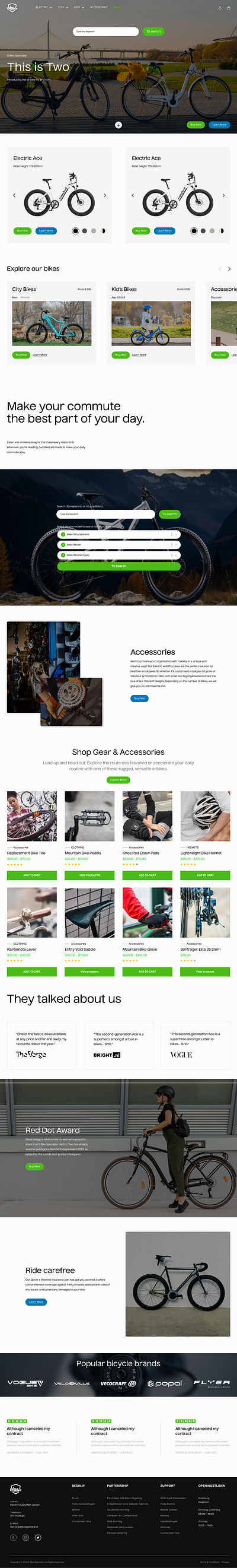 Powered Pedals - Your Premier E-Bike Destination Website UI app branding design graphic design illustration logo typography ui ux vector