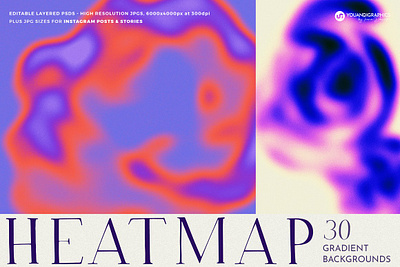 Heatmap Grainy Gradient Backgrounds abstract background gradient backgrounds grainy gradient heatmap retro background textures