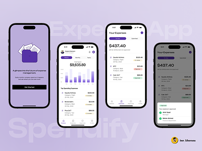 Efficient Expense Management: Streamlining Finances for Optimal business trip efficient tracking expense flow expense management finances financial tracking ios screens mobile app racking control reporting spending travel ui uiux