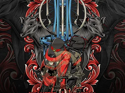 Nmax Motorcycle Illustration Design for Tshirt graphic design merchandise