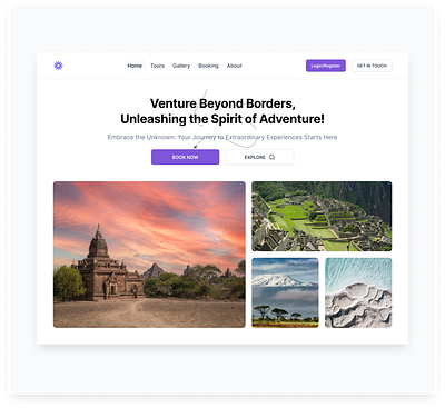 Travel and Tour Agency UI Design design landing page ui user experience user interface ux website