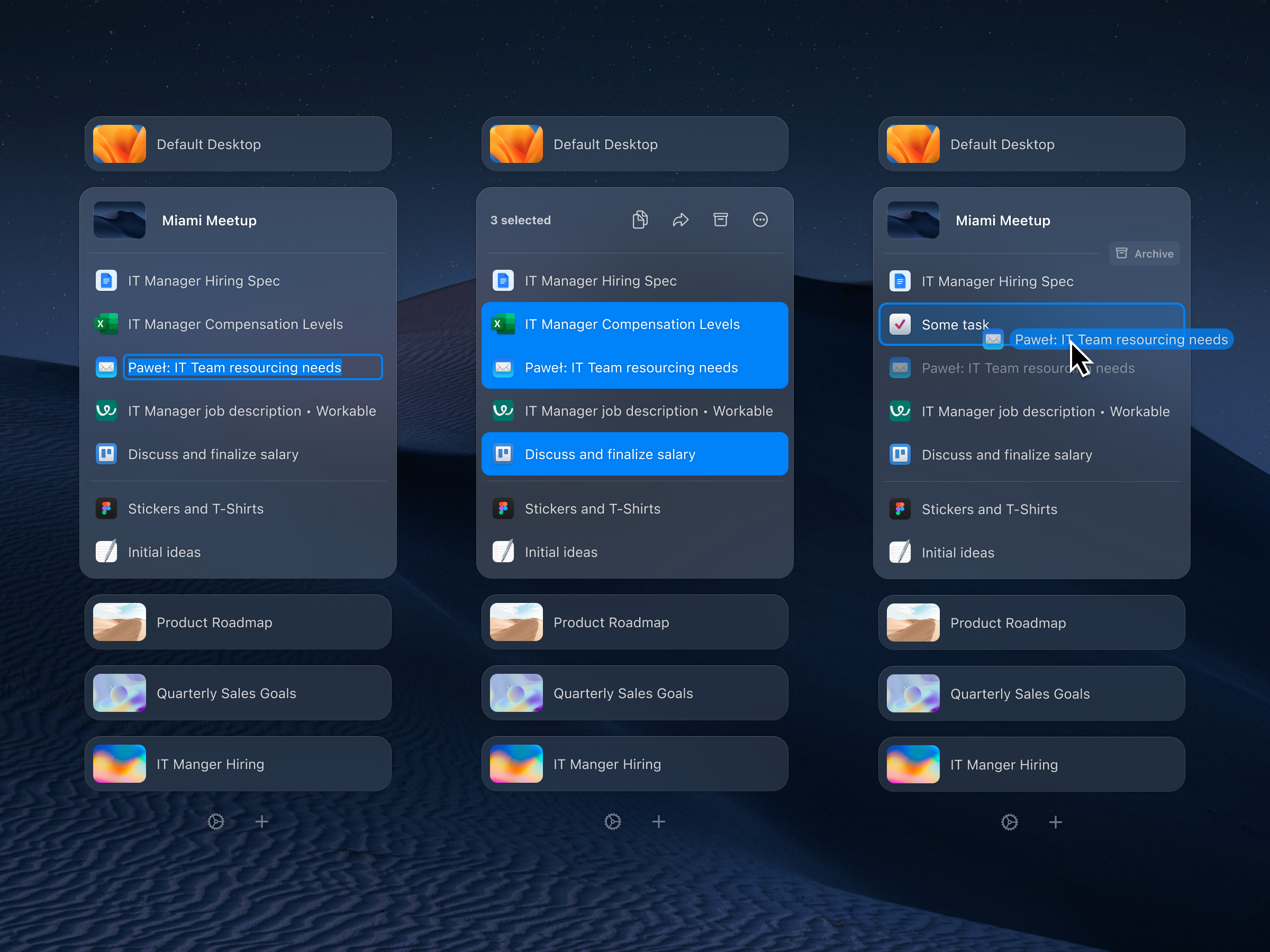 Example service media