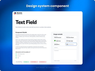 Text Field - Component design design system desktop mobile rappi text field ui ux web