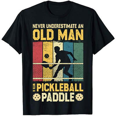 Pickleball T-Shirt Designs dog shirt design graphic design illustration typography