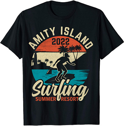 Surfing T-Shirt Designs graphic design illustration typography vector