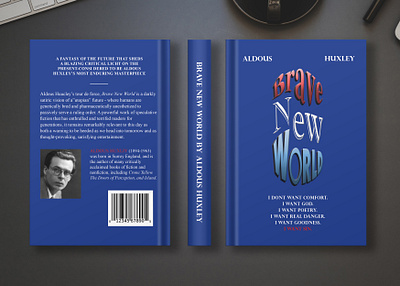 Brave New Book Cover graphic design photoshop typography