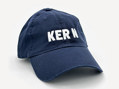 Kern Hat embroidery goods hat kern type typography