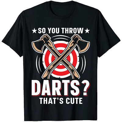 Darts T-Shirt Designs graphic design illustration typography vector