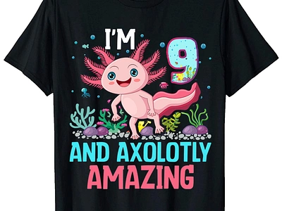 Axolotl T-Shirt Designs graphic design illustration vector