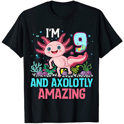 Axolotl T-Shirt Designs graphic design illustration vector