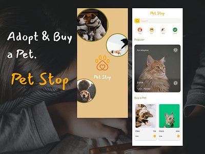 Pet Stop app design app design graphic design ui ui design