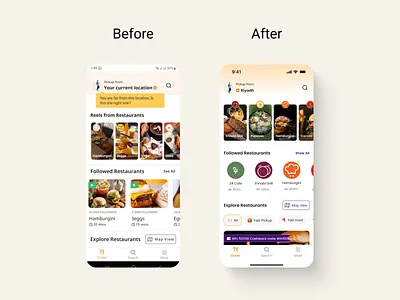 Koinz Homepage Revamp app app design app ui design food app food ordering app gradient homepage homepage design minimal mobile app mobile app design reels restaurants revamping ui ui design ui ux user interface ux design