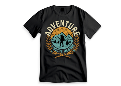 Adventure T-shirt Design branding graphic design illustration logo logo design t shirt design typography design vector