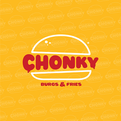 Chonky burger logo type typography