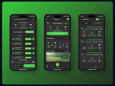 Player 11-Cricket Fantasy App 3d illustration android behance branding cricket app design fantasy app figma graphic design ios logo sports typography ui ui design ui ux ux ux design vector