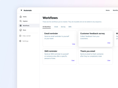 UI Workflows Dashboard clean dashboard desktop figma gradient meta trend ui uiux workflow workflows
