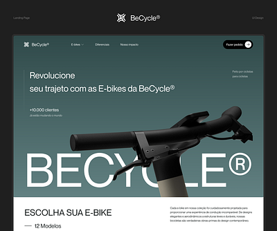 BeCycle - Website Landing Page landing page ui design uiux webdesign website