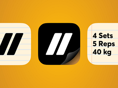 App icon ✦ WOD app icon crossfit design graphic icon illustration ios logo notes squad workouts