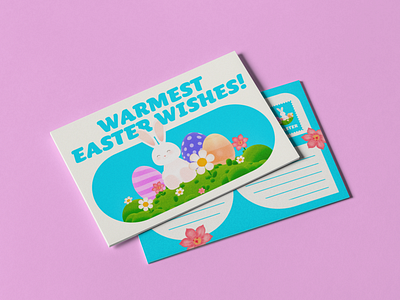 Easter Wishes Card | 3D Illustration Pack 3d 3d easter pack 3d illustration branding design easter easter bunny easter design illustration template