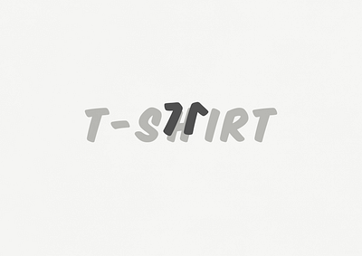 T-Shirt | Typographical Poster clothing graphics illustration letters poster sans serif simple text type typography