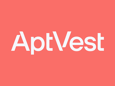 AptVest - Logo Concept a logo apartment aptvest av logo brand brand identity branding clean figma investing logo logotype minimal v logo