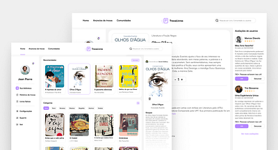 Library Screens books clean design design e commerce library ui ui ux user interface ux