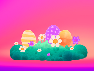 3D Easter Egg Scene 3d easter pack