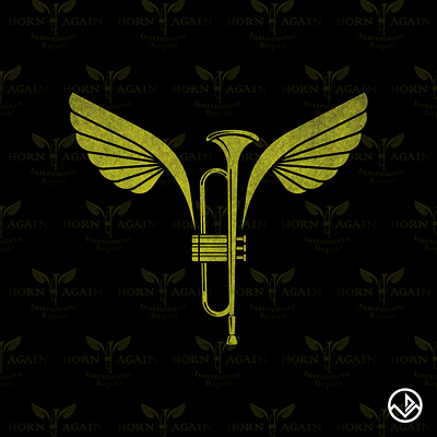 Horn Again - Client Logo art deco graphic design logo vector